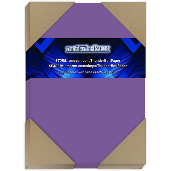 400 Purple Grape 65# Cardstock Paper 4.5" X 6.5" (4.5X6.5 Inches) Invitation 1/2" Smaller than 5X7 Size - 65Cover/45Bond Light Weight Card Stock - Bright Printable Smooth Paper Surface