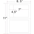 thumbnail image 1 of 400 Quality Round Corner Perforated Shipping Labels 2 Per Sheet 7" x 4.5" (200 Sheets), 1 of 4