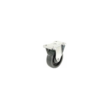 Shepherd Hardware 9786 400 Series 4-Inch Polypropylene Wheel Rigid Plate Caster, 275-lb Load Capacity
