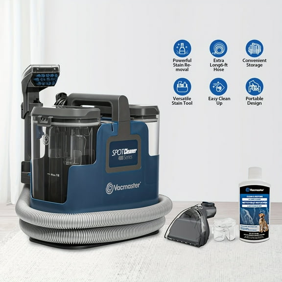 400 Series Portable Carpet & Upholstery Spot Cleaner Machine, 15Kpa Power Suction with Versatile Tools for Pets, Area Rugs And Couches
