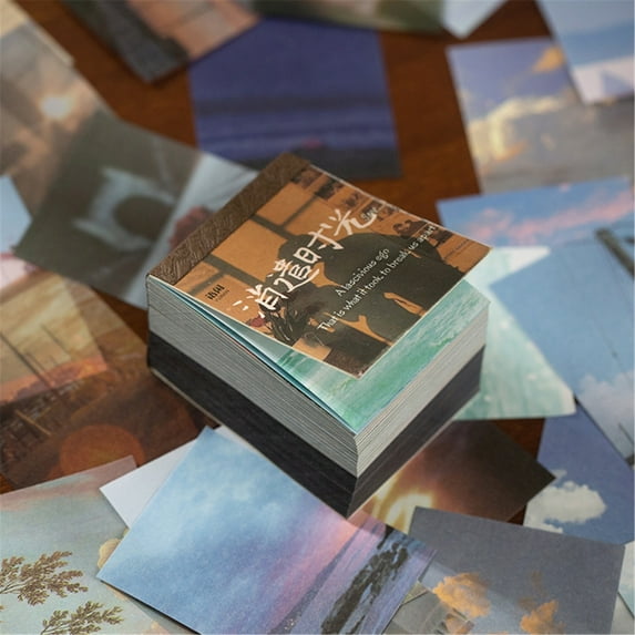 400 Sheets Craft Paper Retro Background Decoration Paper Writing Pad Memo Pad