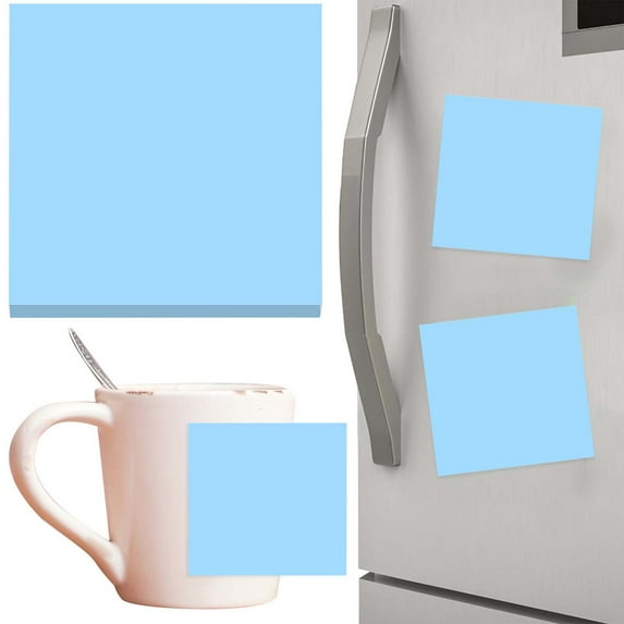 400 Sheets Light Blue Full-Sheet Labels 3"×3" Neon Colored Self Adhesive Labels for Laser & Inkjet Printers