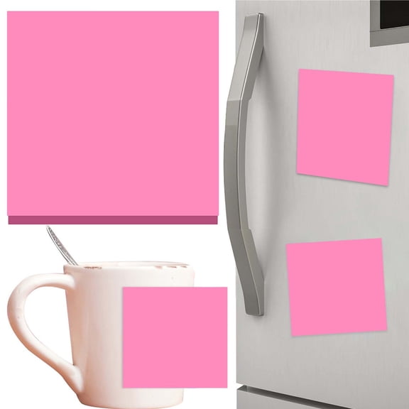 400 Sheets Pink Full-Sheet Labels 3"×3" Neon Colored Self Adhesive Labels for Laser & Inkjet Printers
