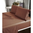 thumbnail image 1 of 400 TC Dobby Stripe Sheet Set - 4pc, Double Brushed, Soft, Wrinkle-Free, 100% Cotton, 1 of 4