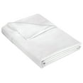 thumbnail image 1 of 400 Thread Count 100% American Grown Cotton Flat Sheet - Cooling Sheets - Queen Sheets - Luxury Sateen Weave - Queen Flat Sheet Sold Separately - Soft White Flat Sheet Only (Queen, Signature White), 1 of 10