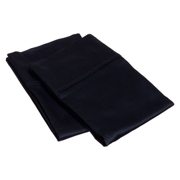 400 Thread-Count, 100% Combed Cotton, Pillowcases, Standard, Solid, Navy Blue