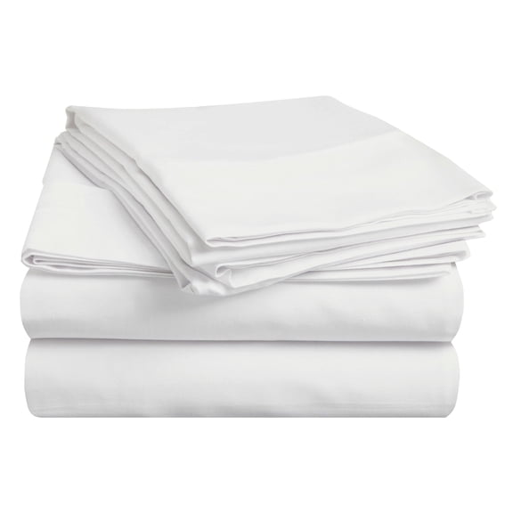 400-Thread Count 100% Egyptian Cotton Bedding Sheets & Pillowcases, 4-Piece Sheet Set by Impressions -Twin