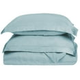 thumbnail image 1 of 400-Thread Count 100% Egyptian Cotton Elegant Solid Duvet Cover Set Light Blue / Full/Queen, 1 of 5