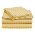thumbnail image 1 of 400-Thread Count 100% Egyptian Cotton Lightweight Stripes Sheet Set with Deep Pockets Gold / Twin, 1 of 1