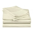 thumbnail image 1 of 400-Thread-Count 100% Egyptian Cotton Sheet Set, 4-Piece Sheets Sets, 18" Extra Deep Pocket of Fitted Sheet - Full, Ivory Solid, 1 of 7