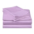 thumbnail image 1 of 400-Thread-Count 100% Egyptian Cotton Sheet Set, 4-Piece Sheets Sets, 18" Extra Deep Pocket of Fitted Sheet - Short Queen, Light Grey Solid, 1 of 7