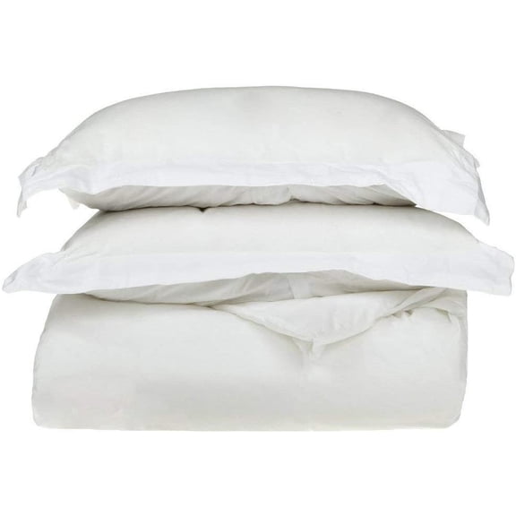 400 Thread Count 3 Pcs Duvet Cover Set Sateen Solid Egyptian Cotton California King Size White Solid Elegant Look With Matching Pillow Shams