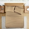 thumbnail image 1 of 400 Thread Count 4 Pcs Sheet Set Deep Pocket 18 Inch 100% Egyptian Cotton Color Taupe Size Queen, 1 of 5