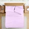 thumbnail image 1 of 400 Thread Count 4 Pcs Sheet Set Deep Pocket 18 Inch 100% Egyptian Cotton Color lavender Size Queen, 1 of 5