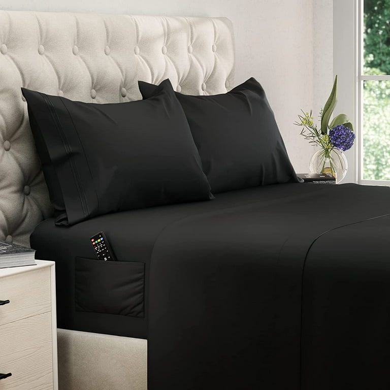 Black twin shop sheets walmart