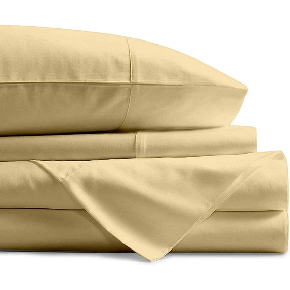 400 Thread Count - Boat Sheet Set 4 Piece - 100% Egyptian Cotton - 14" Deep Pocket - Extra Soft and Luxury - Universal - XL - V Berth Size Fits Perfectly - Taupe Solid.