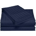 thumbnail image 1 of 400 Thread Count - Boat Sheet Set 4 Piece - 100% Egyptian Cotton - 30" Deep Pocket - Extra Soft and Luxury - Universal - AFT - Berth Size Fits Perfectly - Navy Blue Stripe., 1 of 4