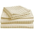 thumbnail image 1 of 400 Thread Count - Boat Sheet Set 4 Piece - 100% Egyptian Cotton - 8" Deep Pocket - Extra Soft and Luxury - Universal V Berth Size Fits Perfectly - Ivory Stripe., 1 of 4