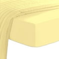 thumbnail image 1 of 400 Thread Count Cotton Fitted-Sheets Full Size Mellow Yellow 1pc, 100% Long Staple Cotton Full Size Fitted Sheet Only, Soft Sateen Yellow Bed-Sheets fits Upto 15 inch deep (Cotton Full-Size-Sheets), 1 of 5