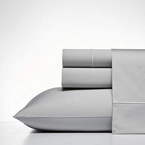 NAUTICA - Regatta Luxury Sateen Cotton Queen Sheet Set Grey