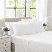 400 Thread Count Egyptian Cotton King Sheet Set, 6-Piece with 4 Pillowcases