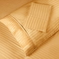 thumbnail image 1 of 400 Thread Count Egyptian Cotton Stripe Pillowcase Set, Standard, Gold, 1 of 5