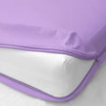 thumbnail image 1 of 400 Thread Count Zipper Fitted Sheets & Mattress Covers, 100% Egyptian Cotton Mattress Encasements - Long Staple Hotel Quality Bed Covers with 15" Inch Deep Pocket - Lavender Solid, Twin, 1 of 4
