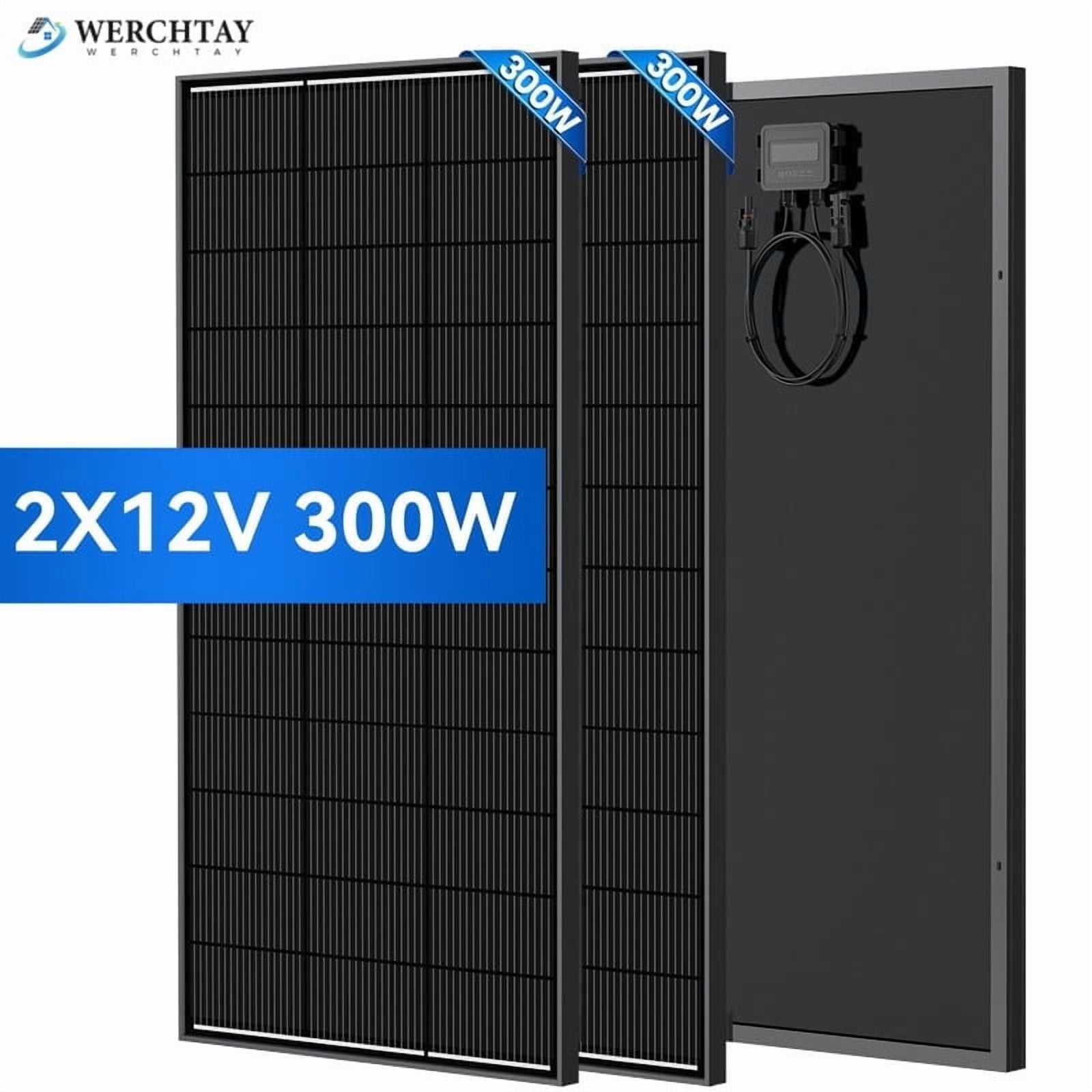 WERCHTAY 600 Watt 18BB Monocrystalline PV Modules, 25% High Efficiency ...