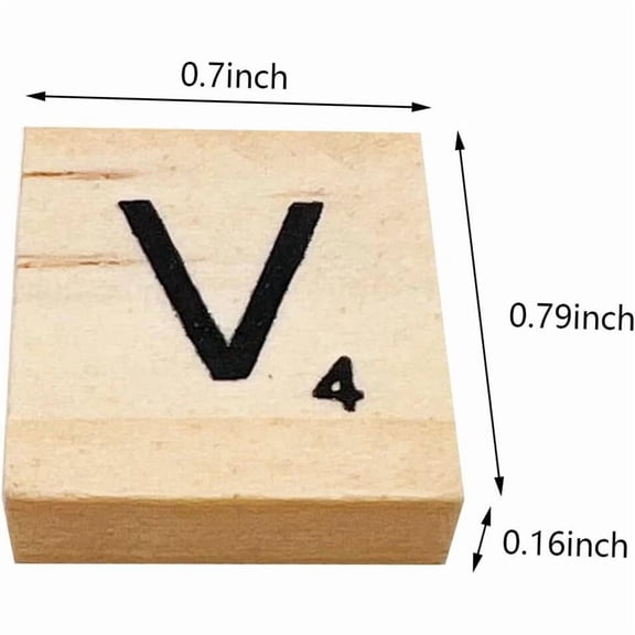 400 Wood Scrabble Tiles for Crafts, Pcs Letters