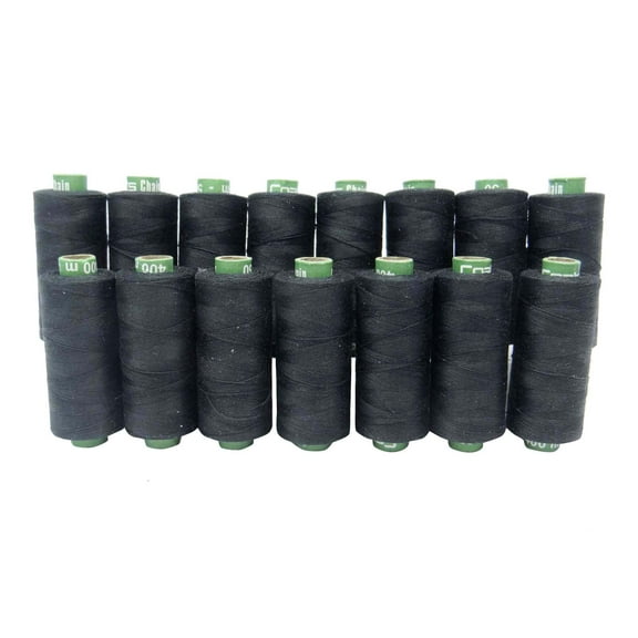 400 Yard White Polyester Spool Overlocking Hand Machine Sewing Serger Thread