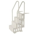 thumbnail image 1 of 400 lb Capacity 4-Step Pool Ladder with Dual Handrails, Non-Slip Steps, Universal Fit for 48-54" Inground/Above-Ground Pools, Milk White, 1 of 11