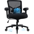 thumbnail image 1 of 400 lbs Mesh Executive Chair - Ergonomic Heavy Duty Computer Chair - Big & Tall Office Chair,4D Armrests, Metal Base, Wide and Thick Seat Cushion, Rubber Blade Wheels, Adjustable Lumbar Support, 1 of 1