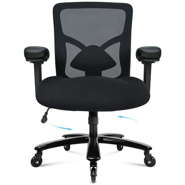 400 lbs Mesh Executive Chair Ergonomic Heavy Duty Computer Chair Big & Tall Office Chair,4D