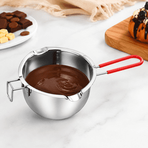 400 ml Melting Pot Stainless Steel, Double Boiler Pot Baking Water Bath Pot for Melting Chocolate, Candy, Butter, Cheese and Candle Making