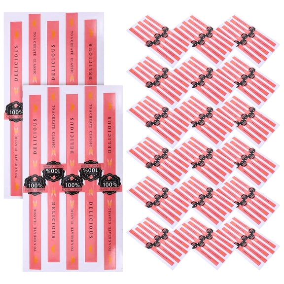 WEUVEB Baking Stickers for Decoration and Sealing, Easy-to-Use Labels Perfect for Kitchen, Party Supplies, Wrapping and More