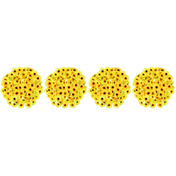 400 pcs Artificial Sunflower Yellow Simulation Flowers for Home Decor Party Props Wedding Craft Supplies