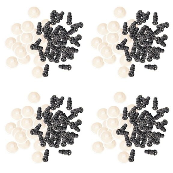 FUEENIRVA Craft Animal Eyes Plastic Safety Eyes With Prevent Eyes From Falling Out 100Pcs