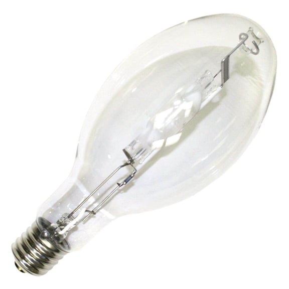 400 watt - ed37 - metal halide - unprotected arc tube - 4000k - ansi m59/e - mogul base - universal burn - mh400/u - eiko 49197