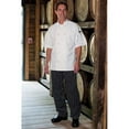 thumbnail image 1 of 4000-4106 Classic Basic Baggy Chef Pant with 3" Elastic Waist in Chalk Stripe - 2XLarge, 1 of 1