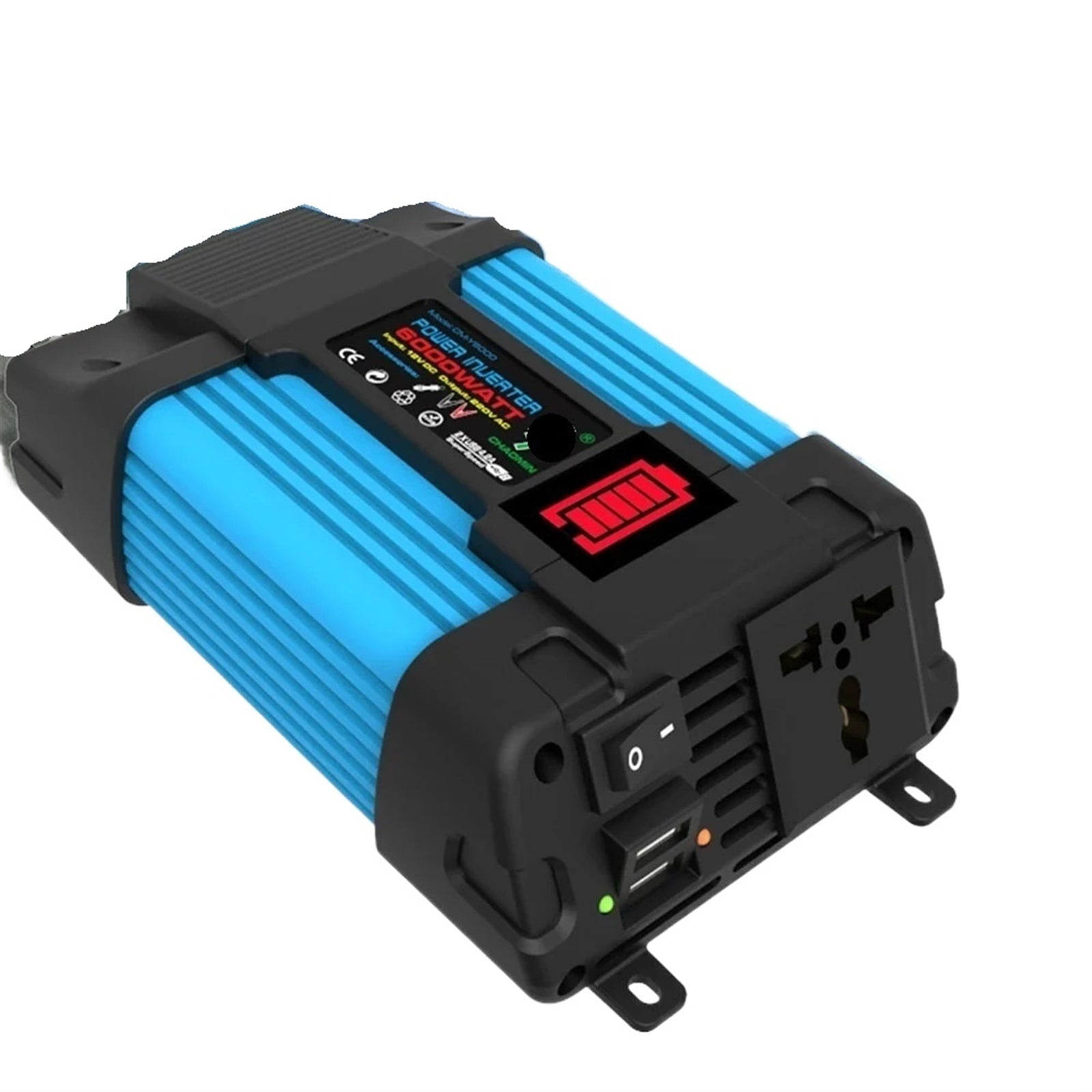 4000/6000W Car Power Inverter LED Voltage Capacity Display Transformer ...