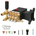 thumbnail image 1 of 4000 PSI 4.0 GPM Pressure Power Washer Pump 1in Shaft Horizontal Water Pump, Direct Drive Pressure Pump with Unloader, 5 Nozzle Tips, 1 of 14