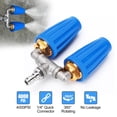 thumbnail image 1 of 4000 PSI Dual Turbo Nozzle, EEEEkit Pressure Washer 4-6 GPM 1/4" Quick Connect Spray Tip, 1 of 8
