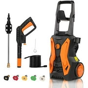 4000 PSI Electric Pressure Washer, 2.8 GPM Power Washer, High Pressure Cleaner Machine with 5 Quick Connect Nozzles and Foam Cannon,Pressure Washer for Cleaning Decks, Cars,Home, Patios,Yards