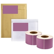 Grape Purple Thermal Transfer Labels, 3 in Core Perforated, 4000 Count, 4 x 6 in