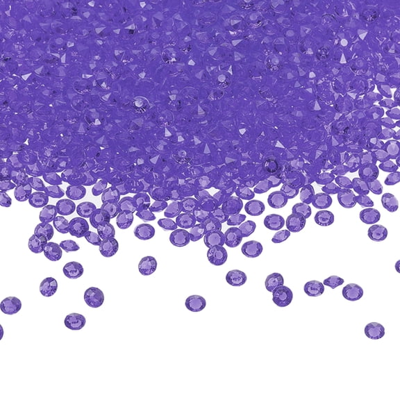 4000 Pcs Wedding Table Scatter Confetti Crystals 6 mm Acrylic Diamonds for Table Centerpiece, Blue/Purple