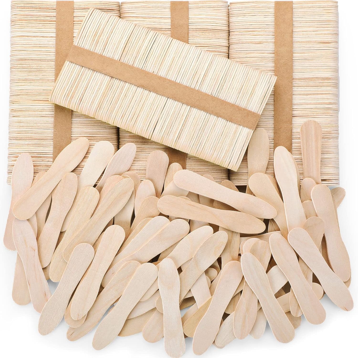 4000 Pcs Wooden Ice Cream Spoon Bulk Mini Disposable Tasting Spoons Set ...