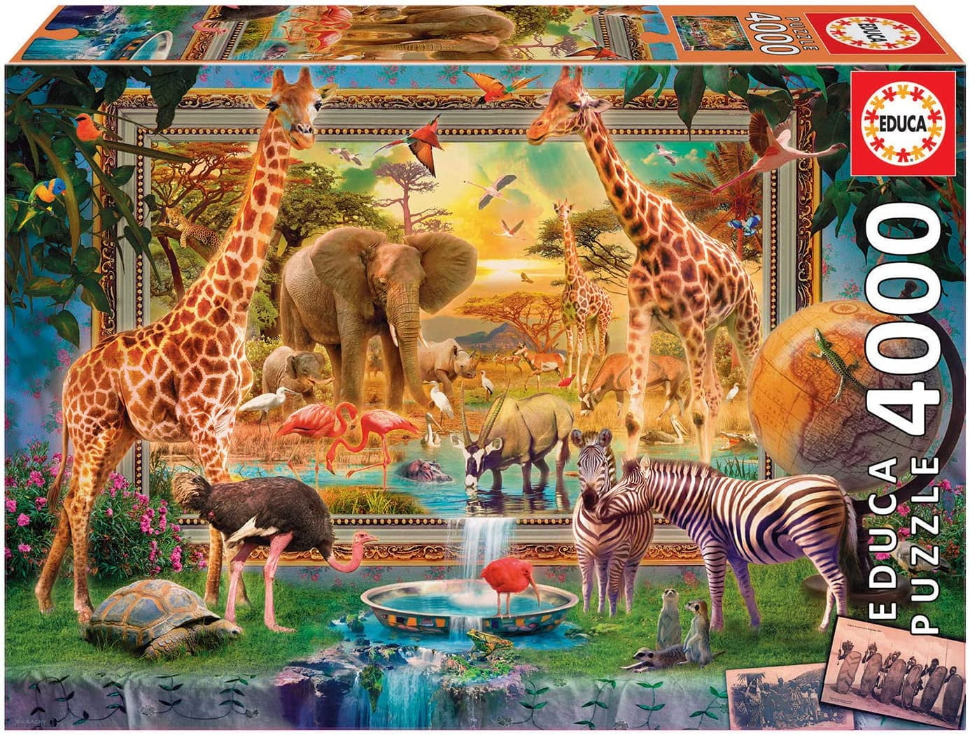 4000 Piece Savanna Coming to Life Jigsaw Puzzle by Educa Borras