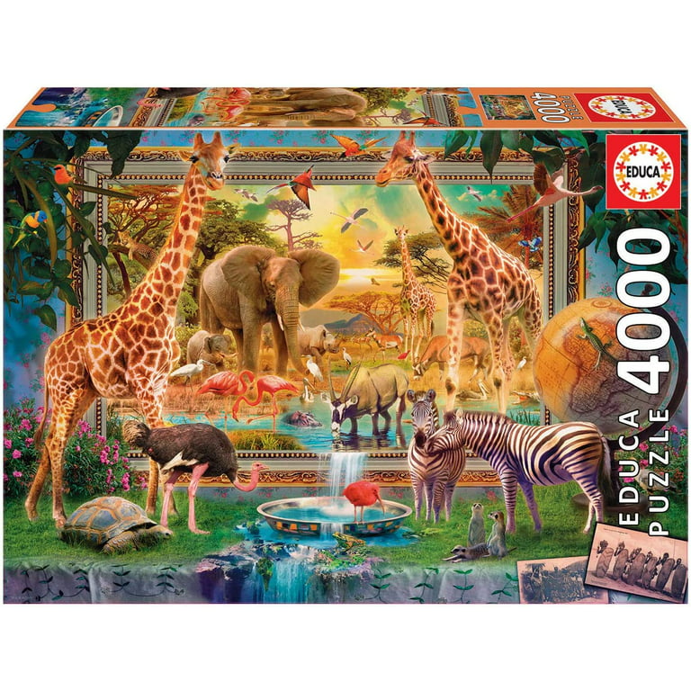 4000 Piece Savanna Coming to Life Jigsaw Puzzle by Educa Borras