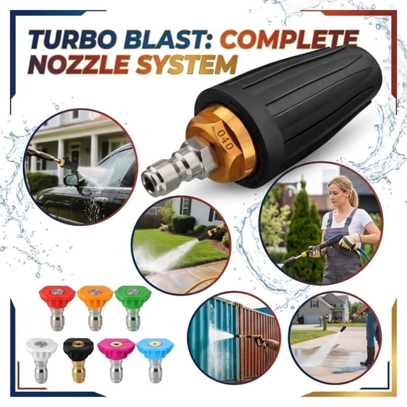 4000 Psi Turbo Nozzle Pressure Washer Tips with 1/4 Quick Connector ...