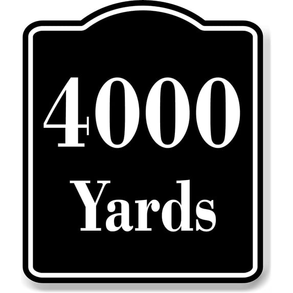 4000 Yards Distance Marker Running Race Marathon BLACK Aluminum ...